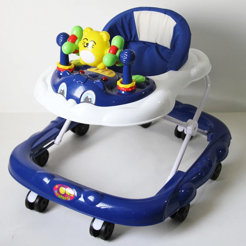 New Style Nice Green safe baby walker for girl baby waker round baby walker  Children Walker with Wheels and Music