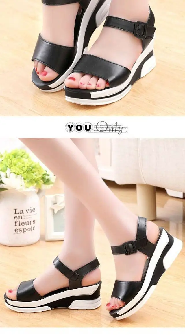 NEW Sandals Female Shoes Summer New Anti-Slip Wedge Heel Sandals Fashion Casual Shoes For Women