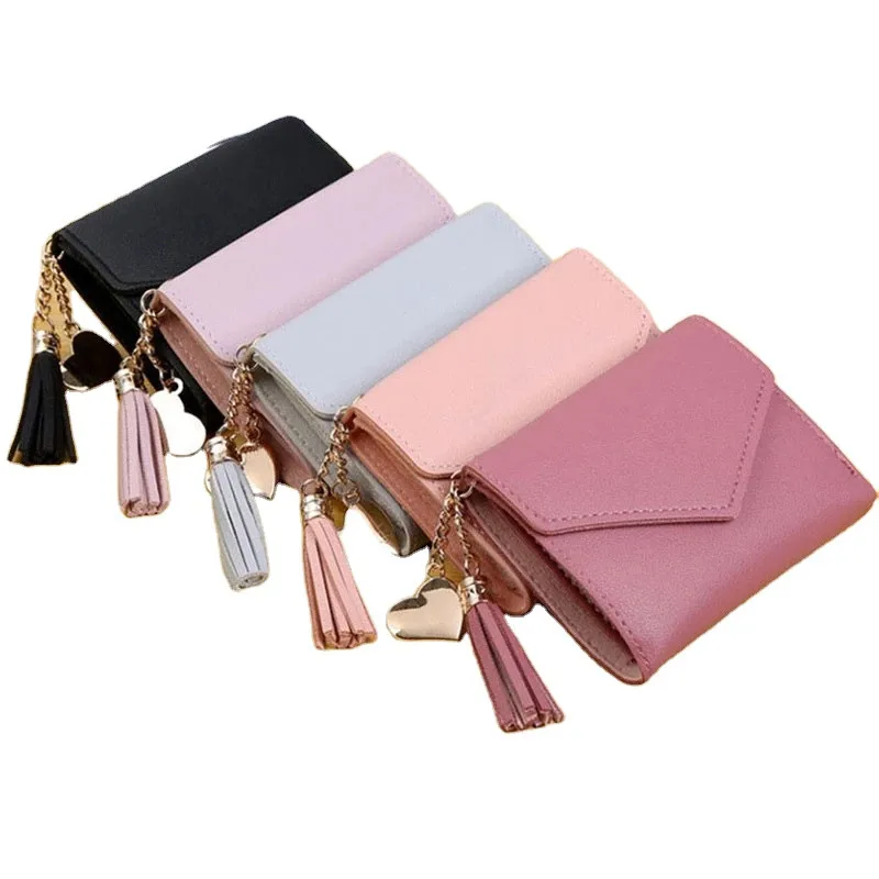 Кисточкой дамские туфли из pu искусственной кожи короткие бумажник мэр cuero de moda para mujer cartera