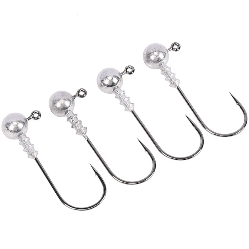 crank Jig head hook 3.5g 5g fishing hook lead Jig lure hard baits soft worm fishing tackle accessories