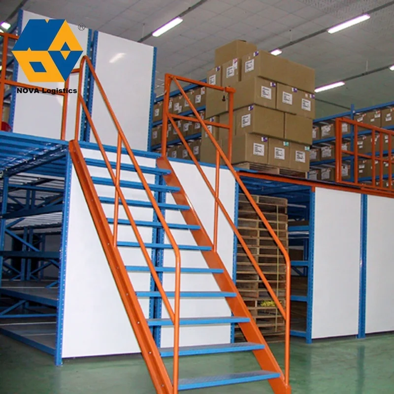 NOVA Customized Heavy Load Mezzanine Floor Rack Storage Shelf Racking System/