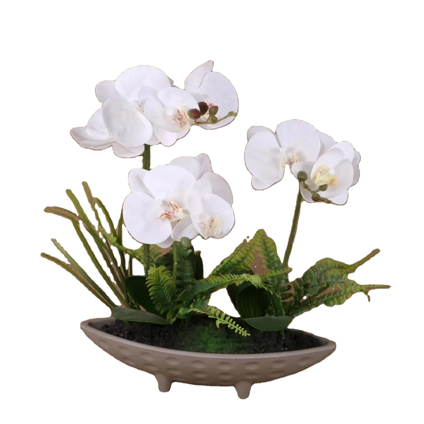 High quality simulation touch feel colorful phalaenopsis artificial orchid flower decorative