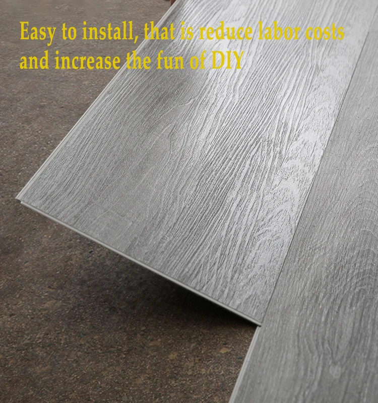 TaiFo Factory cheapest waterproof pvc wood Unilin Click LVT Flooring PVC Floor Tile Vinyl Flooring