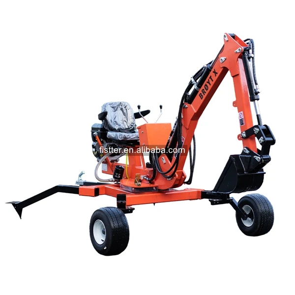 13.5hp Small Backhoe Mobile Mini Excavator Farm ATV  Towable Backhoe