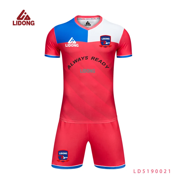 LiDong Fast Shipping Soccer Jersey Profession Quick Dry Breathable Football Soccer Jersey Wear for Team and University