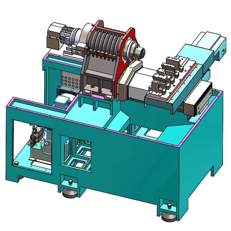New Design P3518 High Precise Electric Spindle Gang Tool CNC Turning Machine