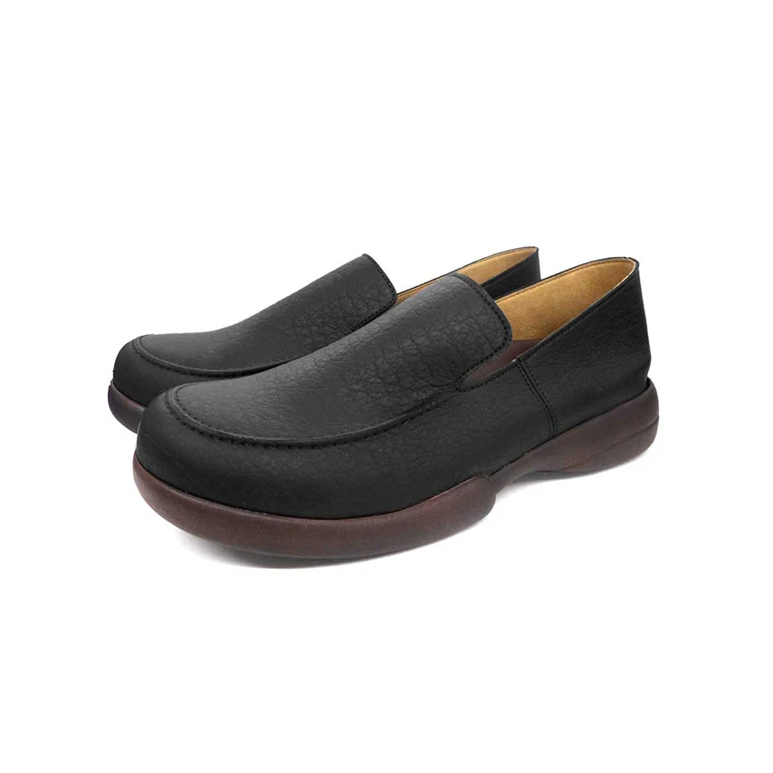 
Lightweight factory working safety leather casual shoes waterproof 