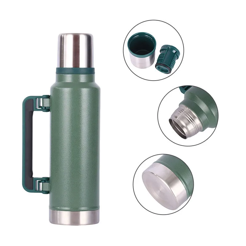 1L 1.4L Large Capacity BPA-Free Classic Vacuum Insulated Wide Mouth Bottle 18/8 Stainless Steel flask For Beverages  Hot Cold