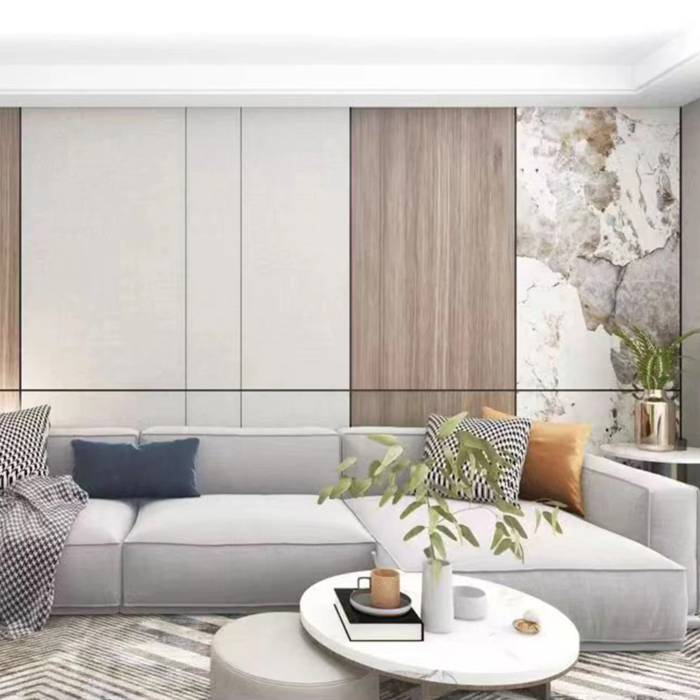 Carbon Rock Board Manufacturer Glossy Stone Grain Veneer UV Background Marble Sheet Wall Panels Faux Pvc Marble Wall Panel