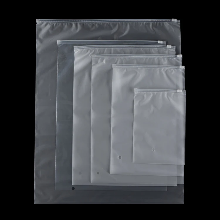 Wholesale The All New Virgin Material LDPE 100 Microns Zip Lock Self Sealing Bag  For Clothes