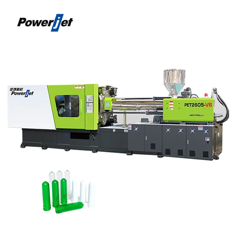 Китай Powerjet пластиковое машинное оборудование pet vial monostage литьевая машина для пэт преформ