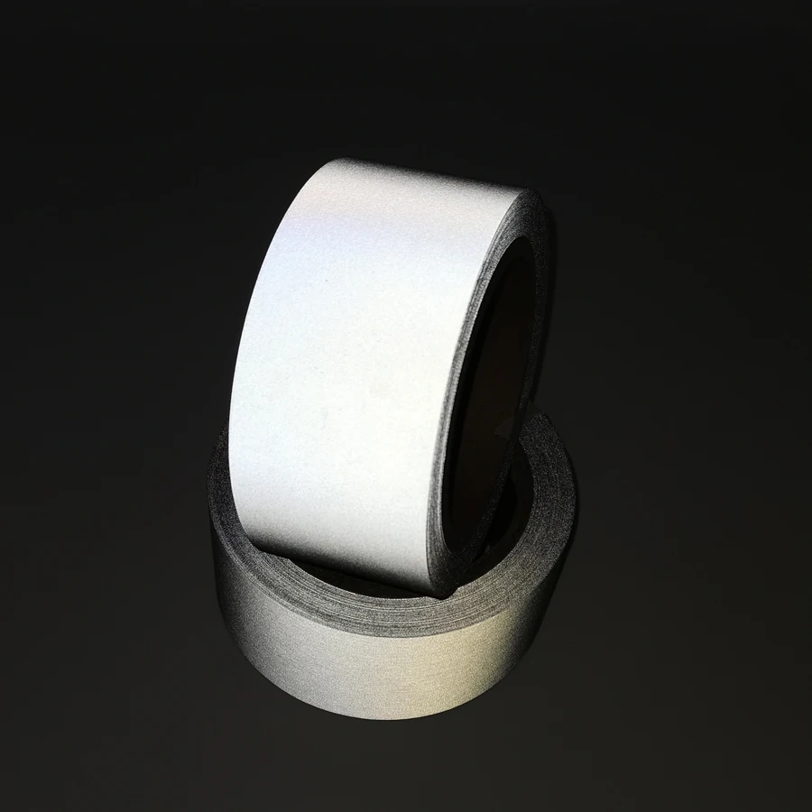 Medium Bright Economic Gray Polyester Reflective Fabric tape for safety vest