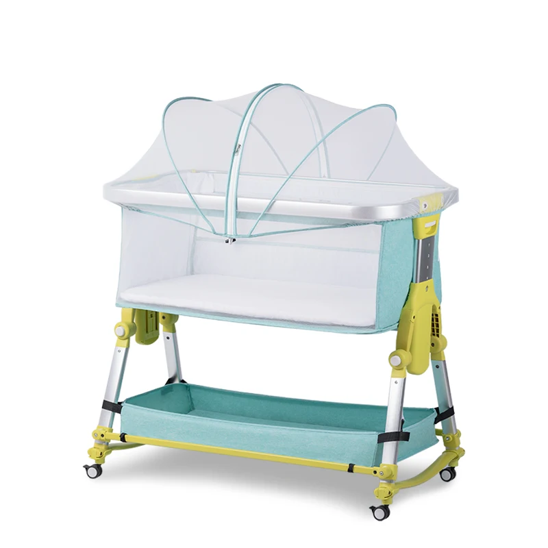 Removable crib foldable height adjustment stitching bed Baby Cradle  milk spilt portable/modern baby sleeping bed