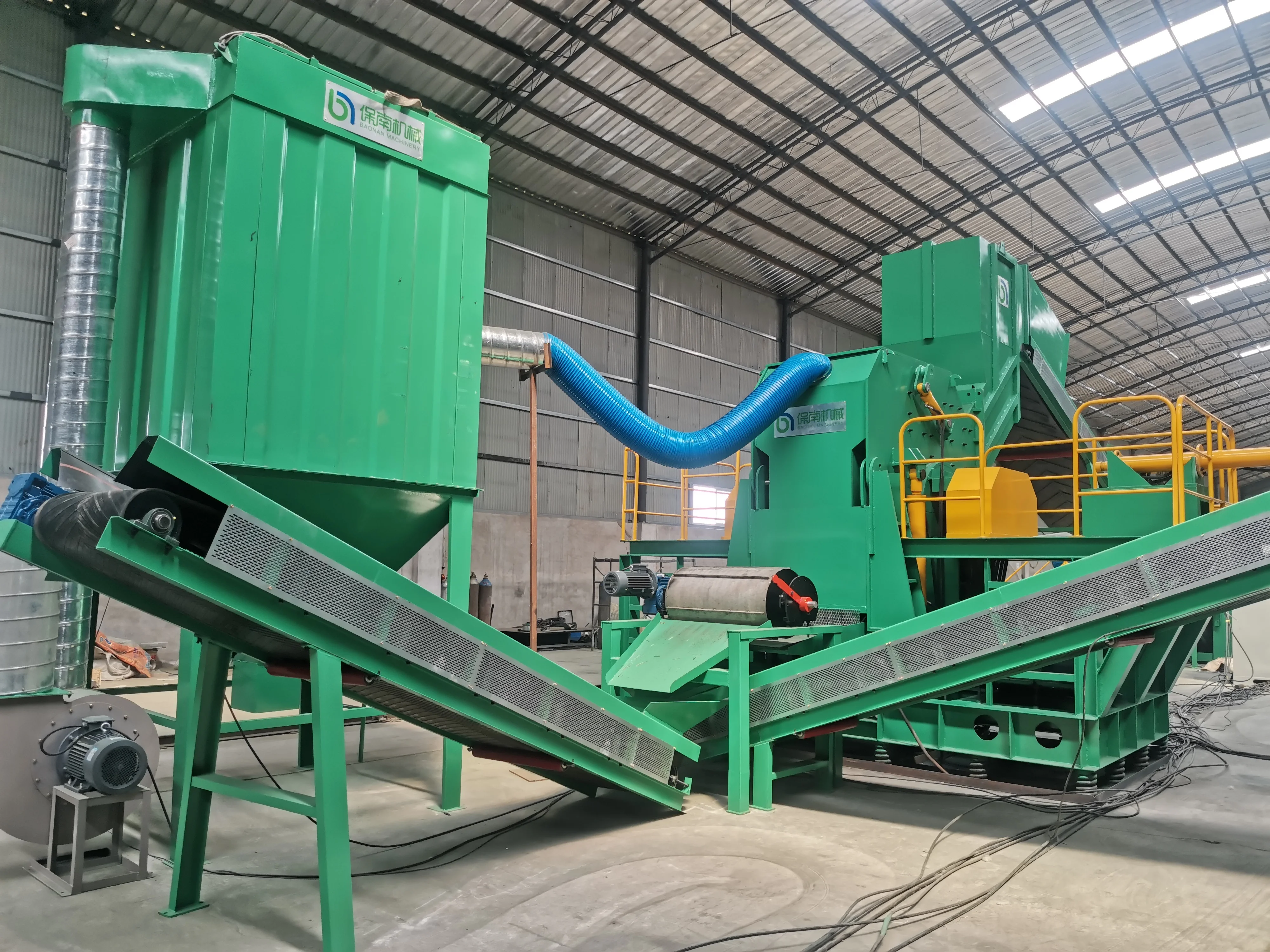 OEM Double Shaft Scrap Engine Metal Crusher Used Car Shell Shredding Waste Metal Shredder Machine For Sale