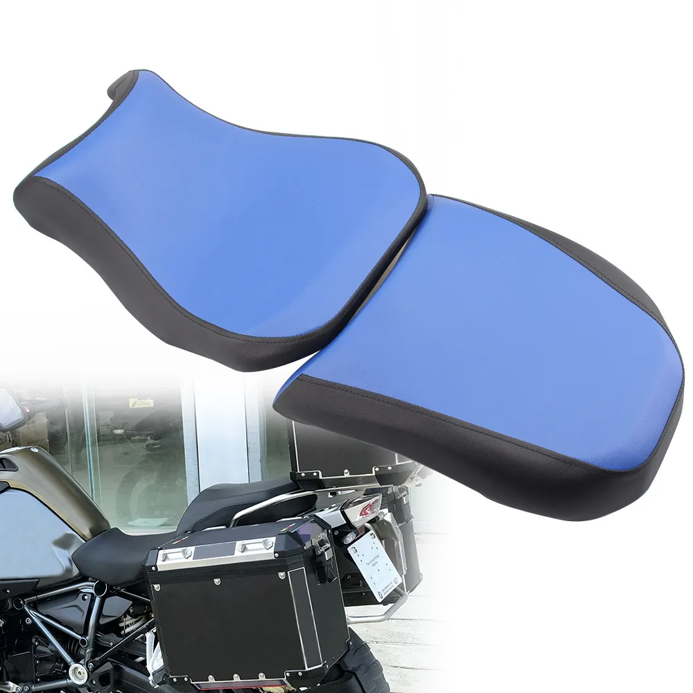 Blue Motorcycle Rider Seat Passenger Seats Cushion Fit for BMW R1200GS Adventure 18-20 19 R 1200 GS 2018 2019 2020