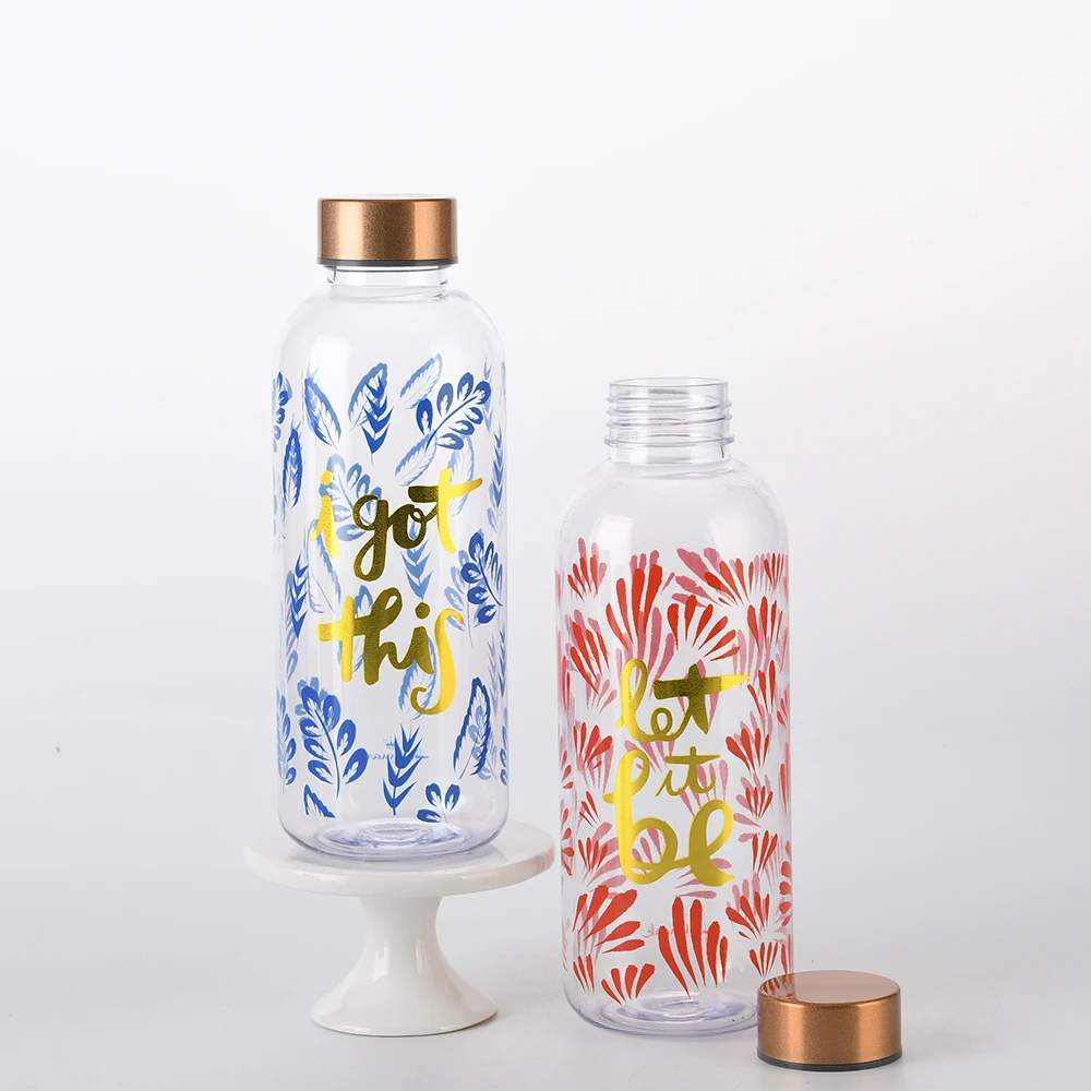 Оптом, пластиковые бутылки для воды 640 мл одностенная пластик без добавления бисфенола А