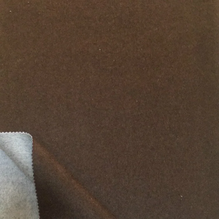 40% Wool Two different color 800g/m plain wool fabric for coats  Double sided wool fabric