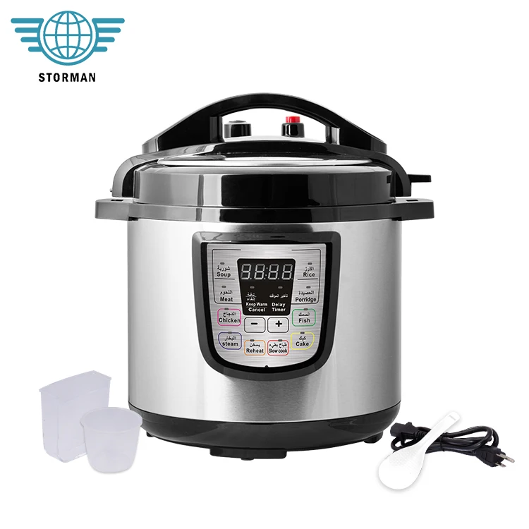 New Product Household Kitchen Appliance 1000W 6L One Key Exhaust Electric Pressure Cooker