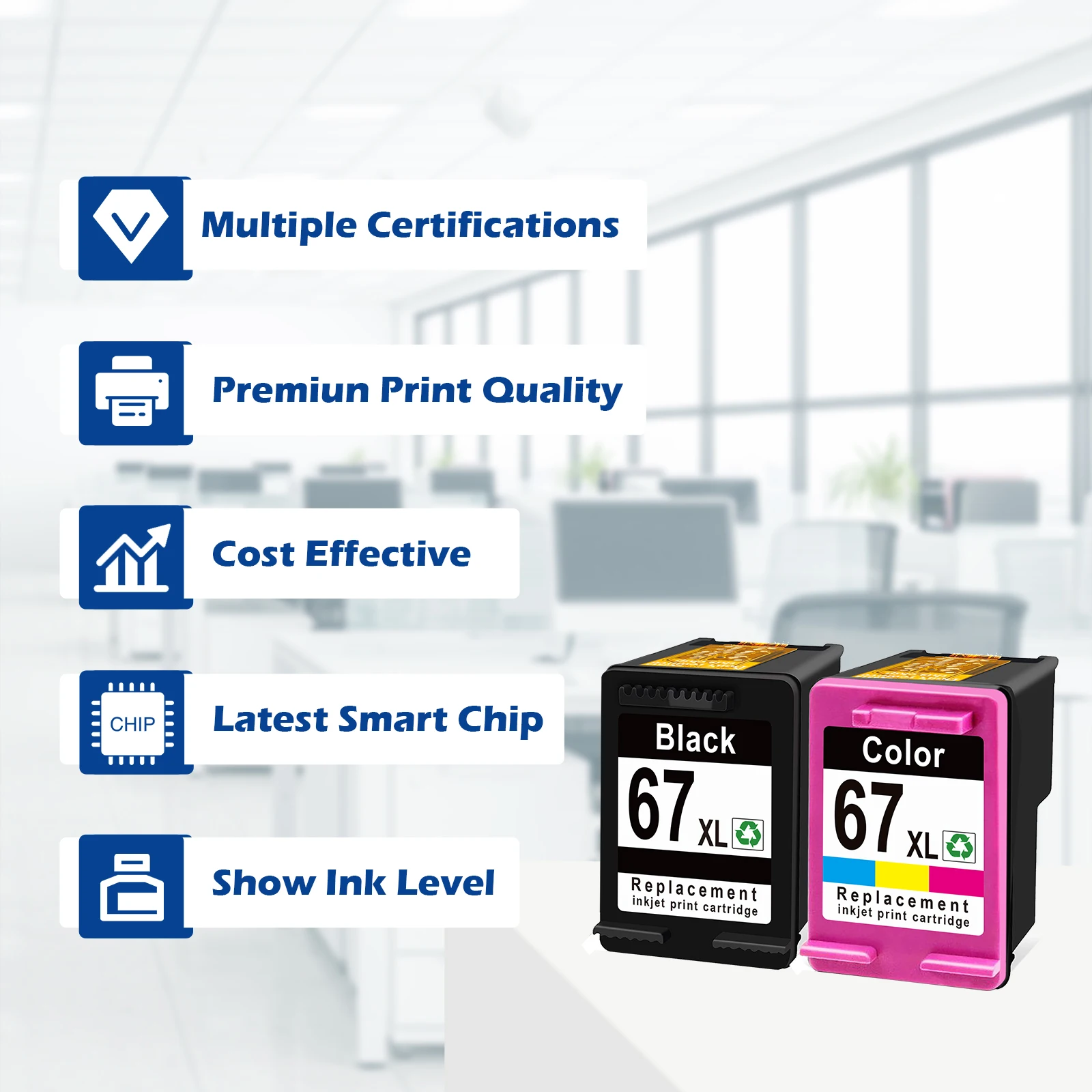 ShinColor 67Xl Премиум струйный картридж для Hp67 hp67xl HP 67XL Deskjet 1200 2700