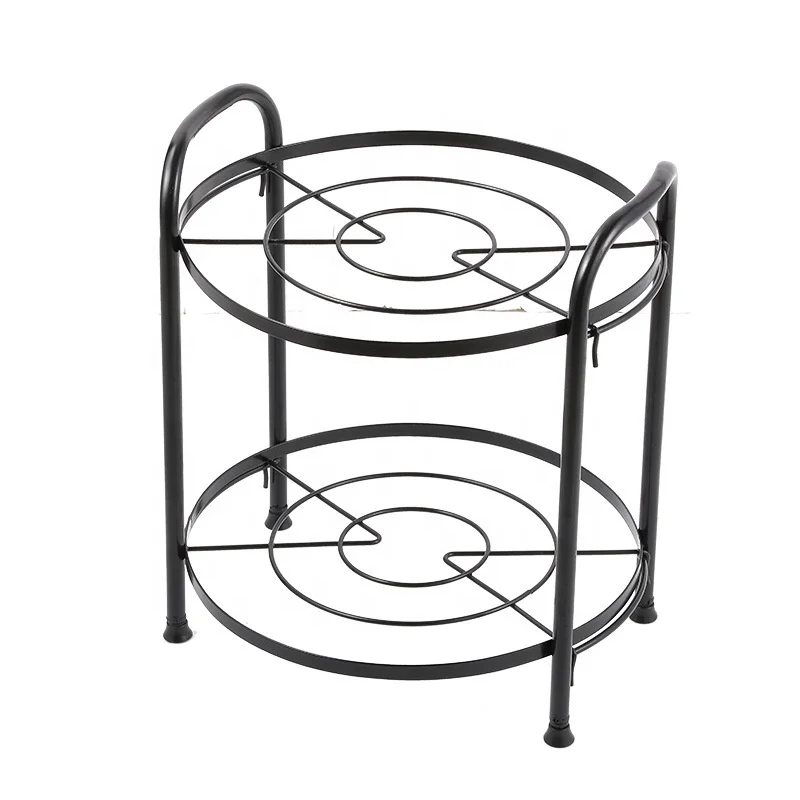 wholesale Metal 2 Tier Kitchen Pot Rack Organizer for kitchen Rack