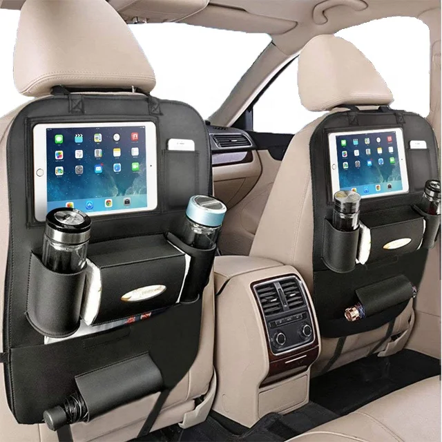 Органайзер для заднего сиденья автомобиля из ПУ кожи