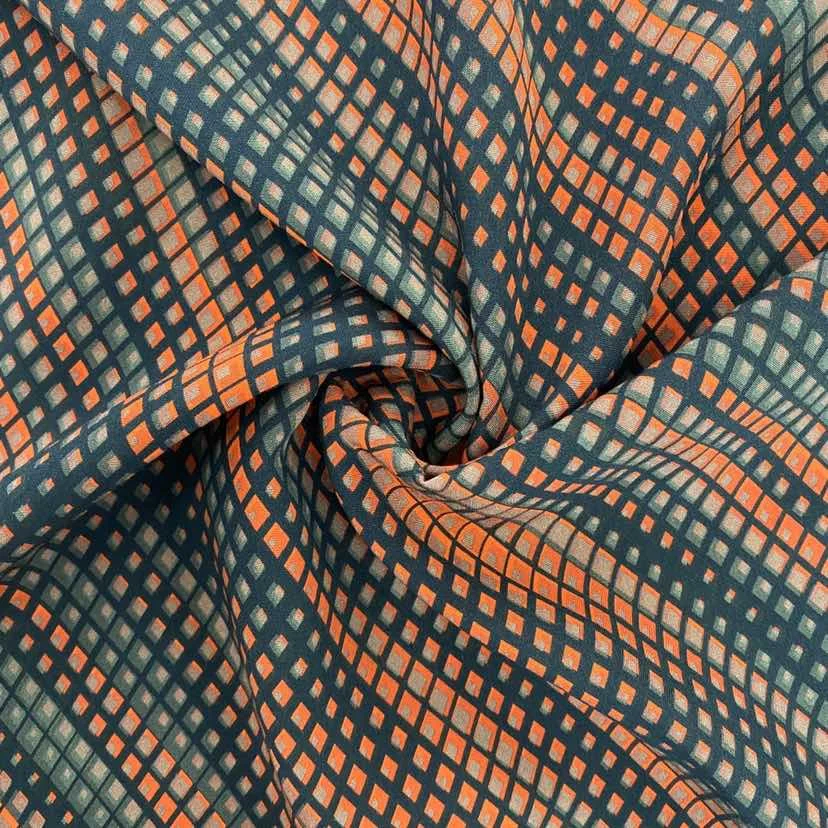 Новый стиль, тканый 45*45, искусственный шелк с принтом, 100% искусственный шелк, Тканое платье для девочек