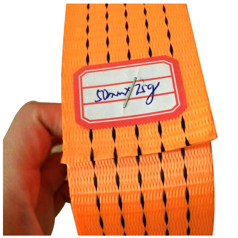 
Custom-designed polyester webbing for lashing cargo belts 