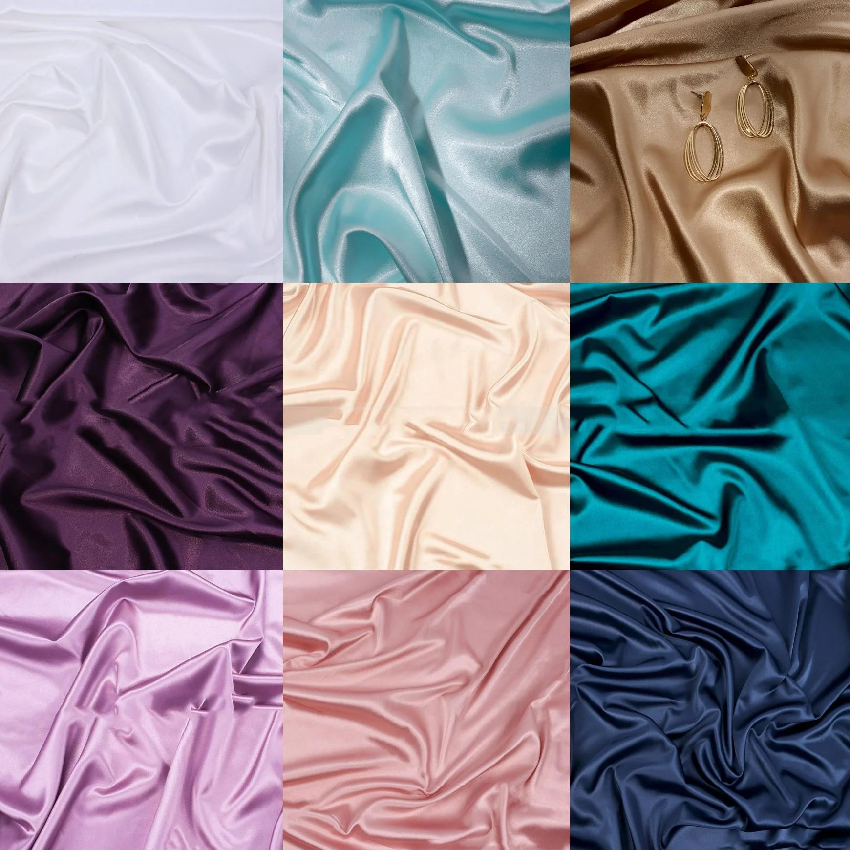 Ins 19 colors silk glossy cloth background shooting cosmetic jewelry nail cloth photo props