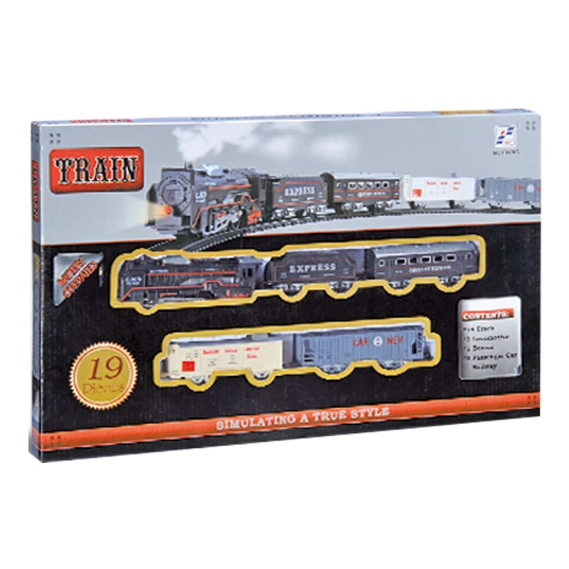 2021 лучшие продажи Rail King пластиковая интеллектуальная классическая модель поезда Детский Электрический поезд Игрушка