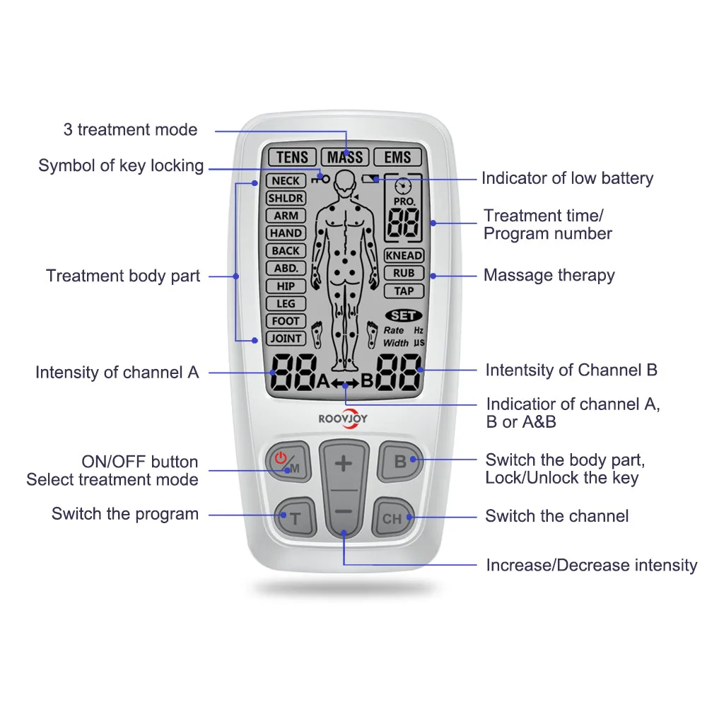 Physical Therapy Equipments Health TENS Stimulation EMS Tens Unit for Back Pain