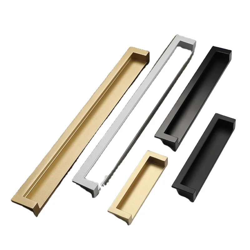 Hot Selling Modern Simple American Style Recessed Concealed cabinet Handle Hidden Pulls