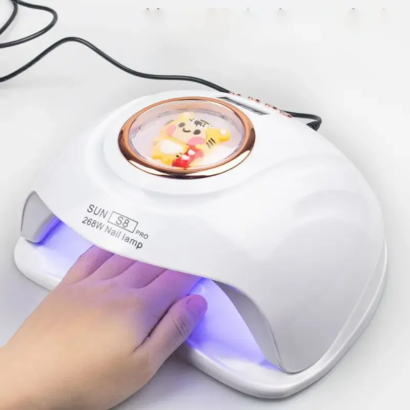 Fashionable Cute Nail Lamp with Cartoon Pig Tiger Panda Design for Curing Polish Gel High Power Nails Art Manicure Tool