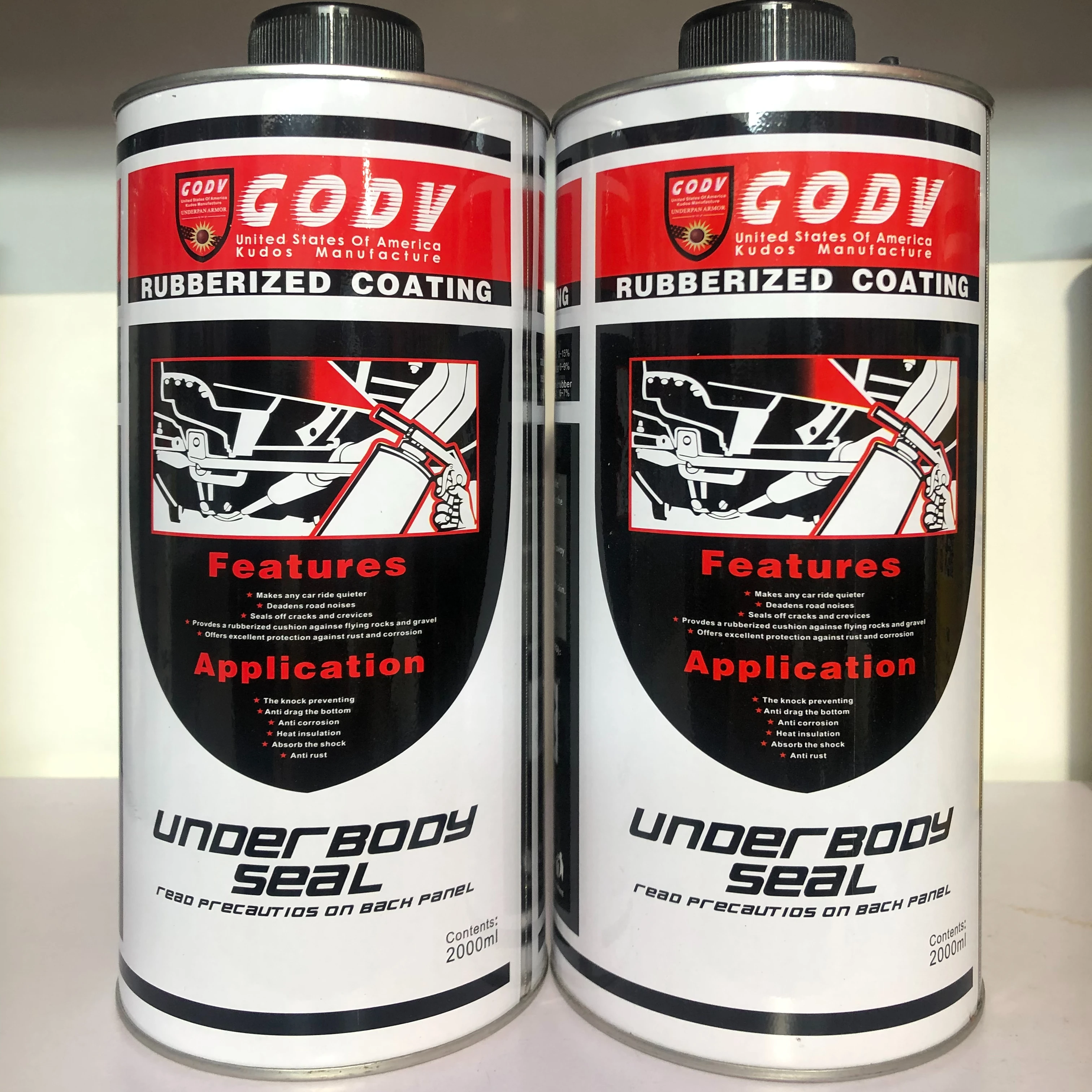 Automotive chassis armor water-based 2000ML paint Rustproof waterproof anti-collision Eco-friendly chassis armor