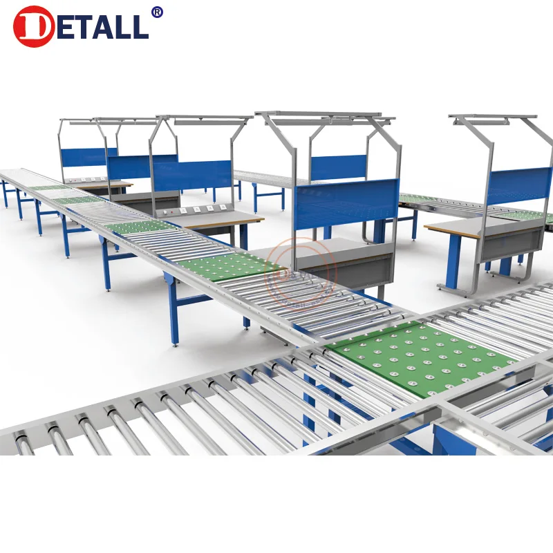 Detall- Assembly line Conveyor Belt Systems for electronic factory