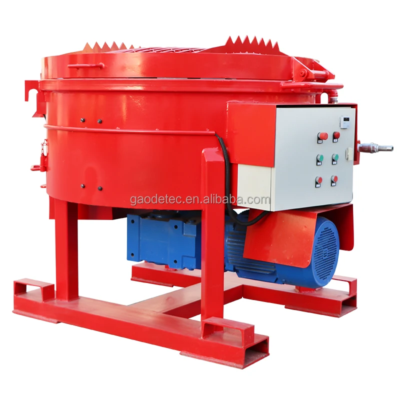 500kg High Density Material Refractory Castable Pan Mixer for Sale