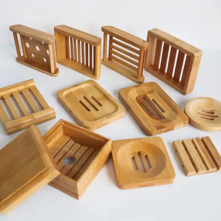Top Quality Bulk Eco Friendly Wooden Or Bamboo 100% Biodegradable Soap Dish Holder Tray
