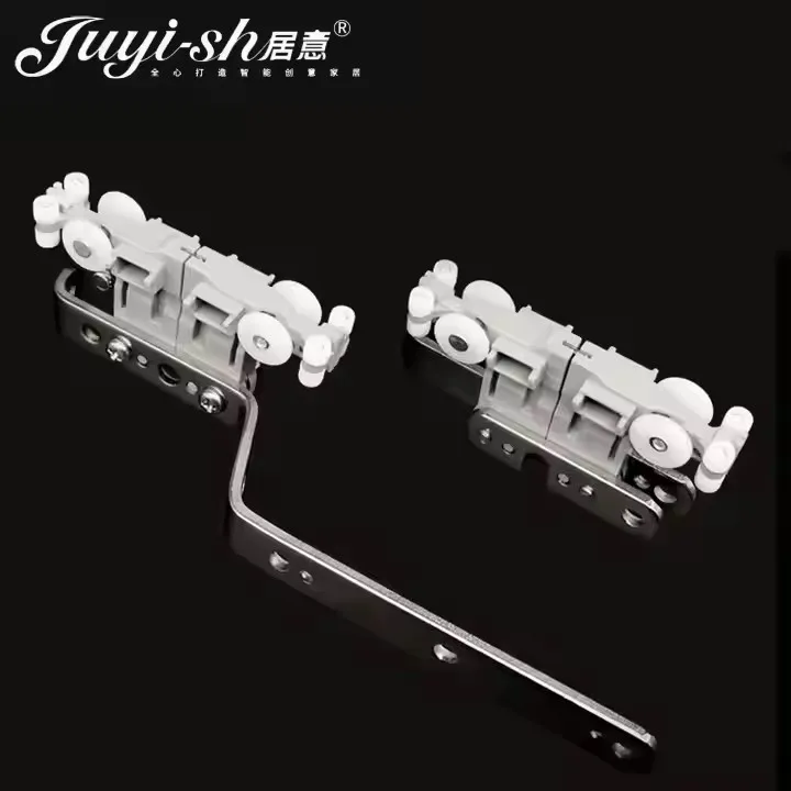 Factory 2 PCS per set integrated tackle Stainless steel Long and short arm curtain pulley