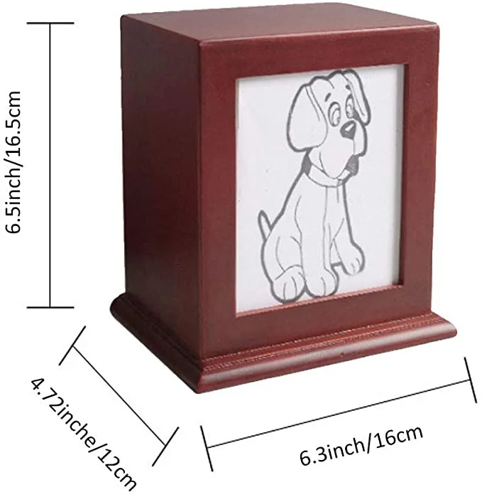  Amazon hot selling wooden photo frame design pet coffins and