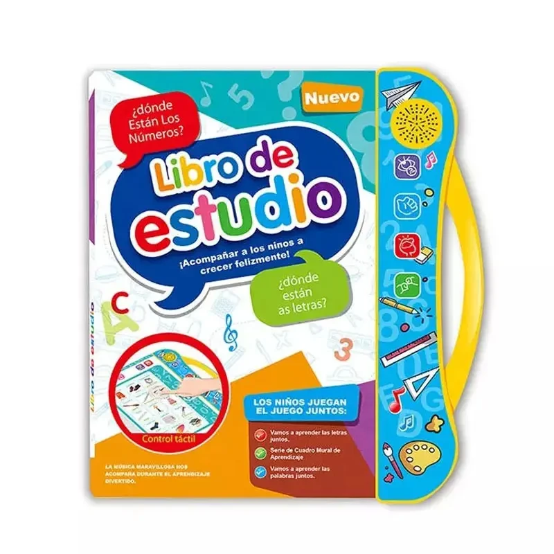 2023  Kids ABC Sound Book  Children Interactive Toy  Spanish and English Letters Words and Shapes and Animal Other Educational T