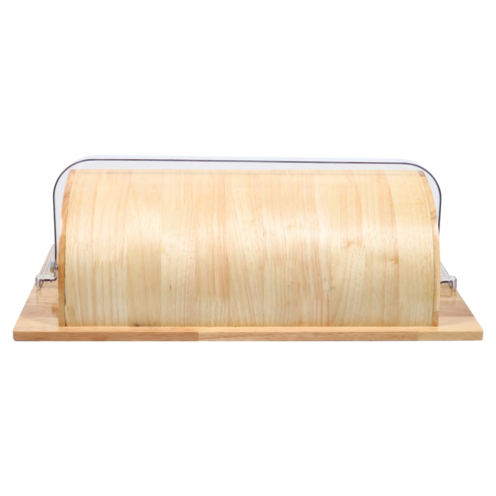 Hotel Restaurant Bread Display showcase Buffet set Storage Bread Box Container Dispenser Moisture Proof Wooden with clear Cover