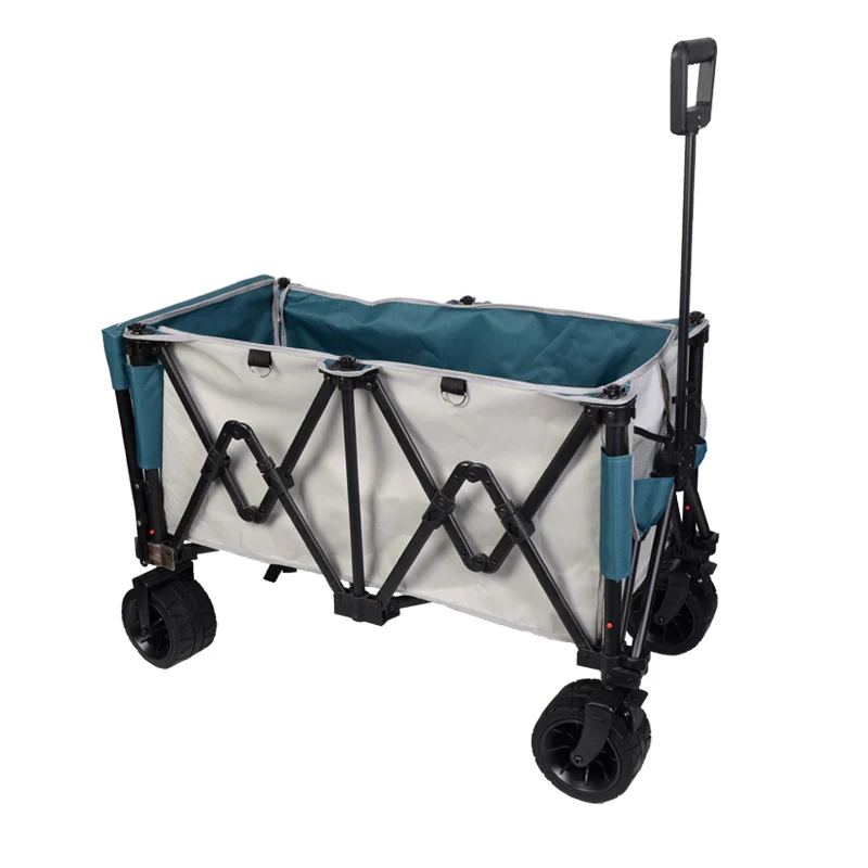 Factory Price Foldable Pieghevole Wagon Outdoor Storage Beach Camping Cart Wagon