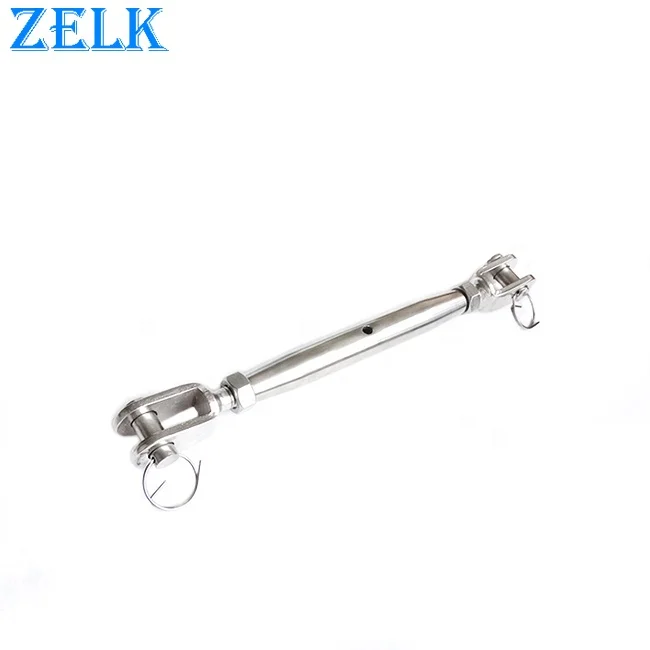 Rigging Hardware SS304 316 Stainless Steel Jaw And Jaw Closed Body Turnbuckle Wire Rope