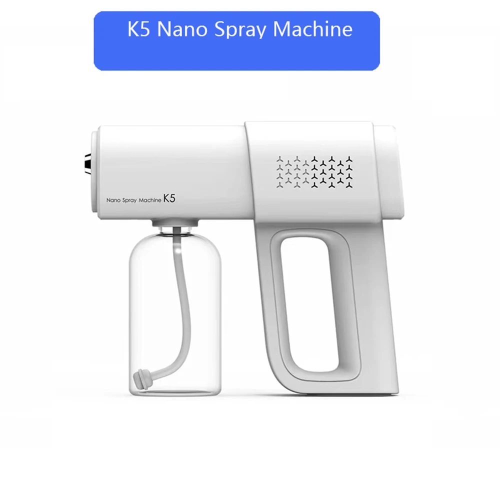 Wireless Achohol Sanitizing Nano Sprayer Machine UV Anion Spray Gun