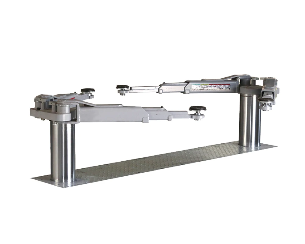 space saving in-ground lift electric hydraulic hoists PLC control underground vehicle lift