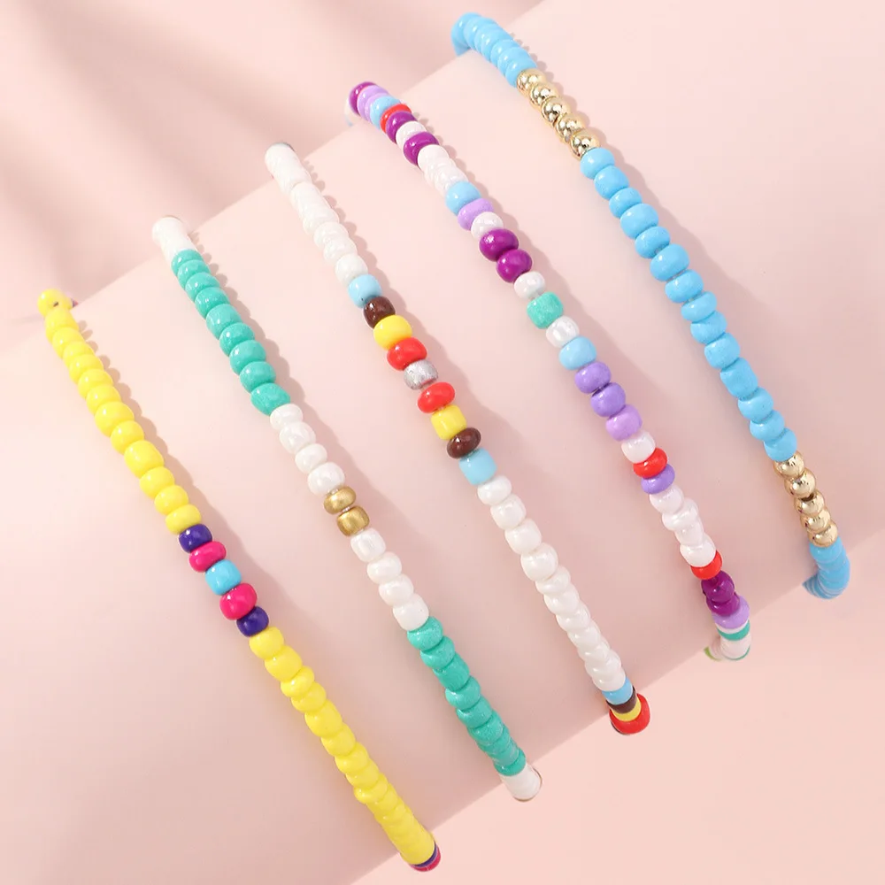  Wholesale low price Bohemian Colorful Vintage Beaded Handmade Woven women