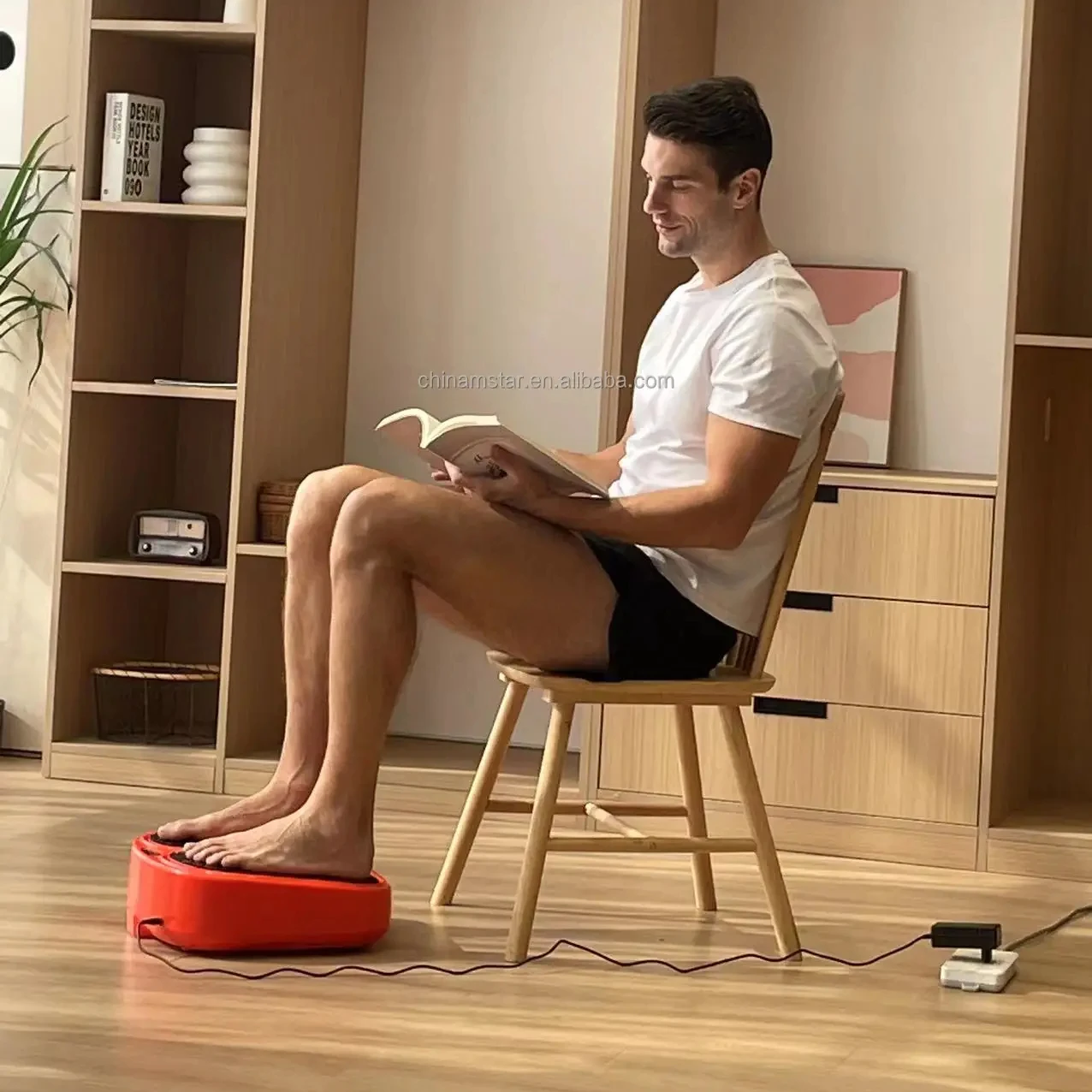 Electric Shiatsu Foot Leg Massager Calf Beautician Heating Vibration Air Pressure Massage Machine Ball Roller Foot Massager