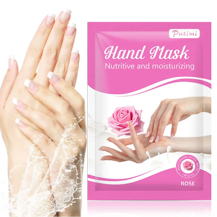 Private Label rose Beauty Smoothing moisturizing Anti-Wrinkle hand mask