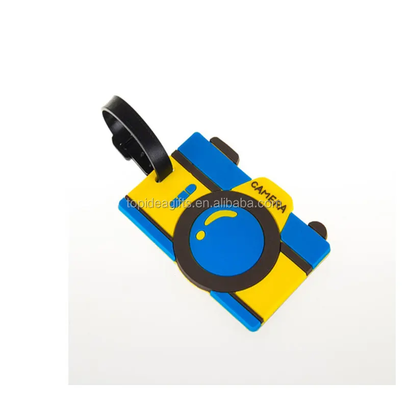 Export Funny creative soft pvc material UK bus shape luggage tags for adornment