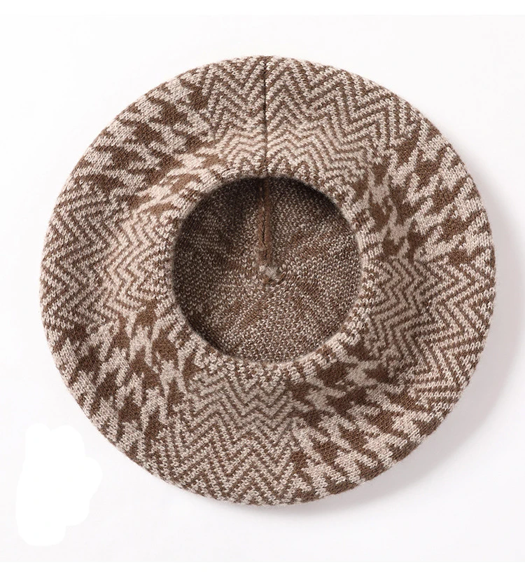 Hat beret Female Autumn And Winter Wool Beret British Knitting Artist Beret Hat Cheap For Adult