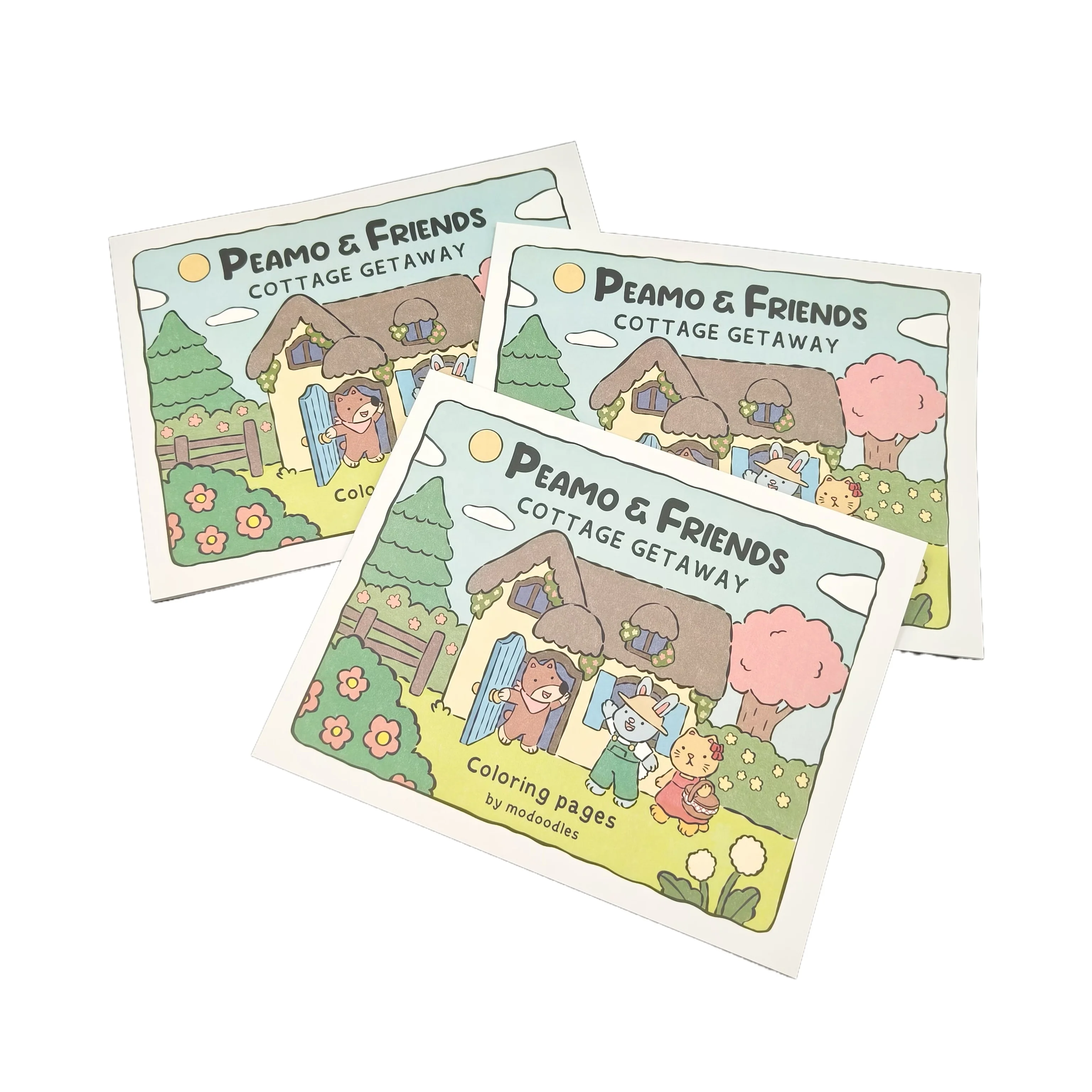 Custom Unique Drawing Book With Perfect Binding Tear Perforated Pages Kids Softcover Coloring Book Printing